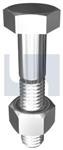 BOLT & NUT GAL CL4.6 M20 X 140