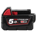 BATTERY EXTENDED CAPACITY RED LITHIUM 5.0AH 18V M18B5 MILWAUKEE