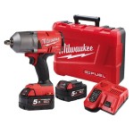 IMPACT WRENCH HIGH TORQUE 1/2DR KIT FRICTION RING 18V 5.0AH MILWAUKEE