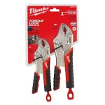 LOCKING PLIERS 254MM & 177MM PACK 2 TORQUE LOCK SOFT GRIP MILWAUKEE