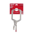 LOCKING PLIERS DEEP REACH C CLAMP REGULAR JAW 457MM TORQUE LOCK MILWAUKEE
