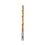 DRILL BIT 1/4 HEX RED HELIX TITANIUM 4.8MM MILWAUKEE