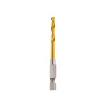 DRILL BIT 1/4 HEX RED HELIX TITANIUM 4MM PACK 2 MILWAUKEE