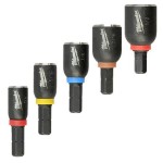 NUT DRIVER IMPACT MAGNETIC SET 5 PIECE MILWAUKEE