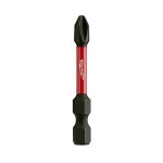 BIT POWER PHILLIPS No.2 X 50MM PACK 250 SHOCKWAVE MILWAUKEE