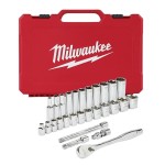 SOCKET SET 3/8DR SAE 28 PIECE MILWAUKEE