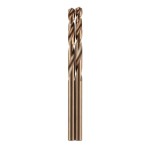 DRILL BIT JOBBER COBALT RED HELIX 4MM PACK 2 MILWAUKEE