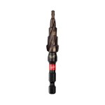 STEP DRILL 1/4 HEX SHANK TIAIN COATING 4-12MM 5 HOLE MILWAUKEE