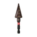 STEP DRILL 1/4 HEX SHANK TIAIN COATING 4-20MM 9 HOLE MILWAUKEE