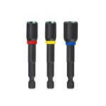 NUT DRIVER IMPACT MAGNETIC SET 3 PIECE 1/4 5/16 3/8 X 65MM MILWAUKEE