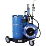 TROLLEY 205L DISPENSING OIL SYSTEM 3:1 W/METERED GUN H/D