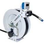 HOSE REEL OIL TWIN PEDESTAL METERED H/DUTY OIL F SERIES 15M X 3/4IN
