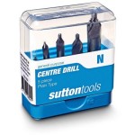DRILL BIT SET HSS PLAIN CENTRE NO1 - NO5 5 PIECE SUTTON