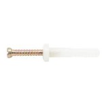 NYLON ANCHOR ROUND HEAD ZP 5 X 38MM BOX 100