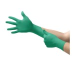 GLOVES DISPOSABLE NITRILE GREEN POWDER FREE H/D XL BOX 100