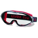 GOGGLES ULTRASONIC RED/BLACK CLEAR P/CARB HC-AF LENS