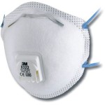 DUST MASK / RESPIRATOR CUPPED P2 VALVED 8322 3M BOX 10