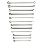 SPANNER SET RING RATCHET EXTRA LONG METRIC 12 PIECE GEARWRENCH