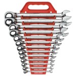 SPANNER SET COMBINATION ROE RATCHET REVERSIBLE SAE 13 PCE GEARWRENCH