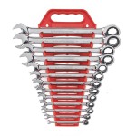 SPANNER SET COMBINATION ROE RATCHET SAE 12 PIECE GEARWRENCH