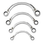 SPANNER SET RING HALF MOON RATCHET REVERSIBLE SAE 4 PIECE GEARWRENCH