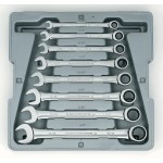 SPANNER SET COMBINATION ROE RATCHET SAE 8 PIECE GEARWRENCH