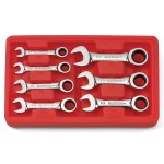 SPANNER SET COMBINATION ROE RATCHET STUBBY SAE 7 PIECE GEARWRENCH