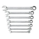 SPANNER SET COMBINATION ROE RATCHET METRIC 7 PIECE GEARWRENCH
