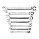SPANNER SET COMBINATION ROE RATCHET SAE 7 PIECE GEARWRENCH