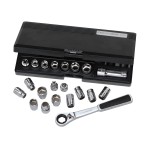 PASS THRU SOCKET SET 3/8DR METRIC 21 PCE GEARWRENCH