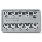 SPANNER SET CROWFOOT 3/8 DR METRIC 10 PIECE GEARWRENCH