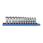 FLEX SOCKET SET 12 PIECE 1/4 DRIVE METRIC