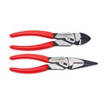 PLIER SET PIVOT FORCE LONG NOSE & SIDE CUTTER 200MM 2 PCE/8IN