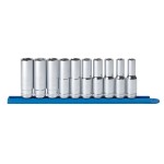 SOCKET SET DEEP 1/2DR METRIC 6PT 10 PCE GEARWRENCH