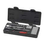 SOCKET SET 1/4DR METRIC 22 PCE GEARWRENCH