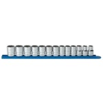 SOCKET SET RAIL 1/2DR METRIC 12PT 12 PCE CRESCENT GEARWRENCH