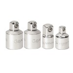 ADAPTOR SET 1/4-3/8-1/2 DRIVE ON RAIL 4 PIECE GEARWRENCH