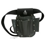 ELECTRICIANS TOOL POUCH BLACK LEATHER
