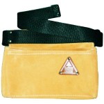 PROFESSIONAL NAIL BAG- 4 POCKET GOLD SUEDE LEATHER AUSTRALIAN MADE