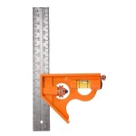 COMBINATION SQUARE 150MM/6 INCH BRASS KNURL SCRIBER HEAD