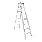 LADDER DOUBLE SIDED PRO ALUMINIUM DS8 PUNCHLOCK 2.4M 150KG AS1892 BAILEY