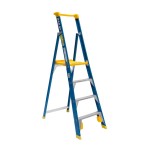 LADDER PLATFORM FIBREGLASS PRO PFS4 IND PUNCHLOCK 1.13M 150KG AS1892 BAILEY