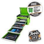 TOOL CHEST SET CONTOUR GREEN 8 DRAWER AF METRIC 1/4 | 3/8 | 1/2DR 246 PIECE