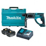 ROTARY HAMMER DRILL 20MM SDS PLUS KIT 18V 3.0AH DHR202RFE MATIKA