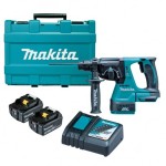 ROTARY HAMMER DRILL 24MM SDS PLUS KIT 18V 5.0AH BRUSHLESS DHR242RTE MATIKA