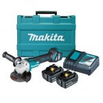ANGLE GRINDER 125MM KIT 18V BRUSHLESS SLIDE SWITCH DGA511RTE MAKITA