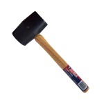 RUBBER MALLET TIMBER HANDLE - 450G/16OZ