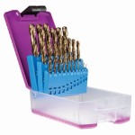 DRILL BIT SET COBALT METRIC 1.00 - 10.00 X 0.5MM 19 PIECE SUTTON