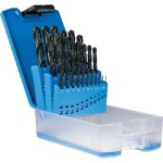 DRILL BIT SET HSS BLU METRIC 1.00 - 13.0MM X 0.5MM 25 PIECE SUTTON