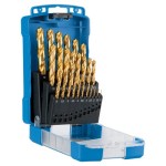 DRILL BIT SET HSS TINITE 1.00 - 13.00 X 0.5MM 25 PIECE SUTTON